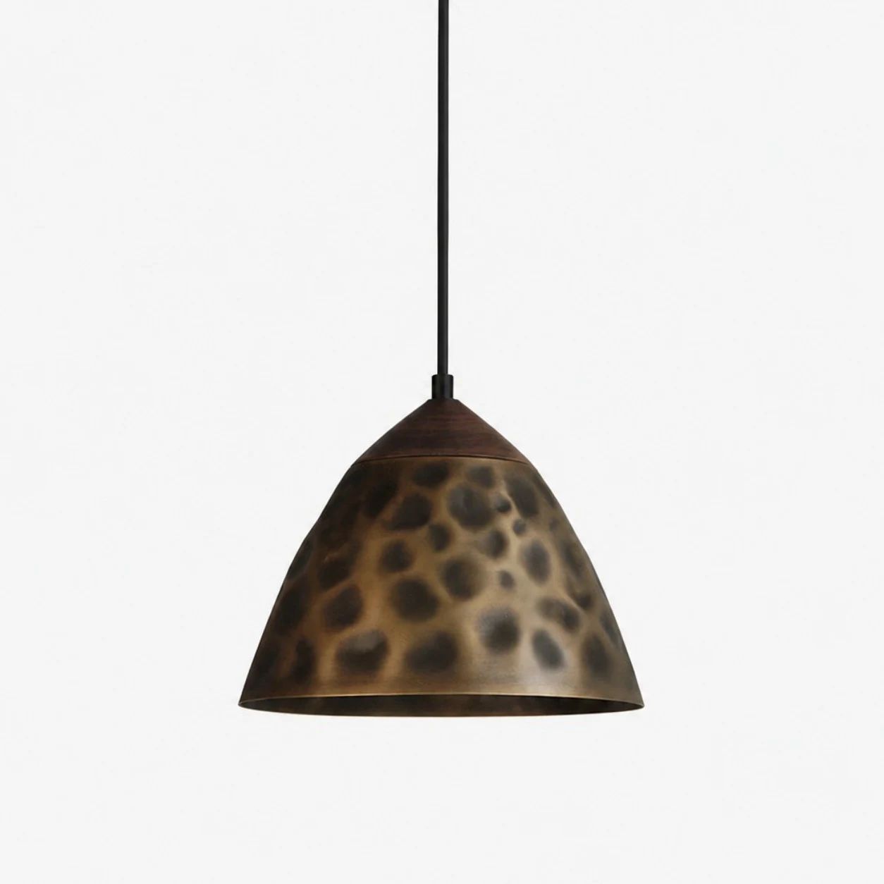 Hill hammered copper pendant light