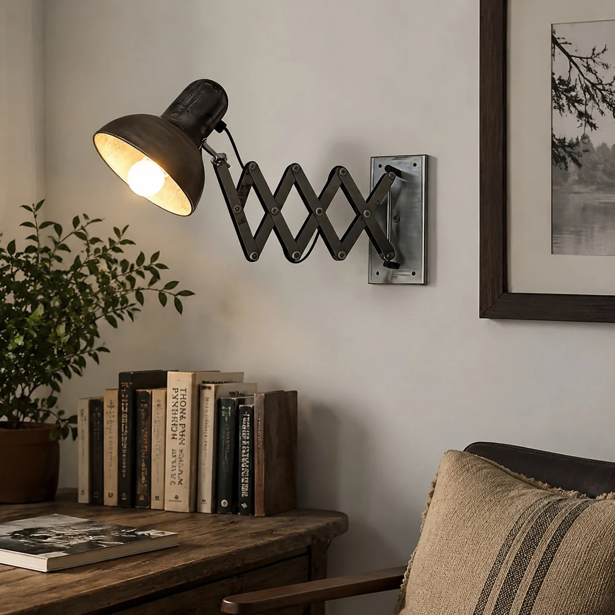 living room wall scene