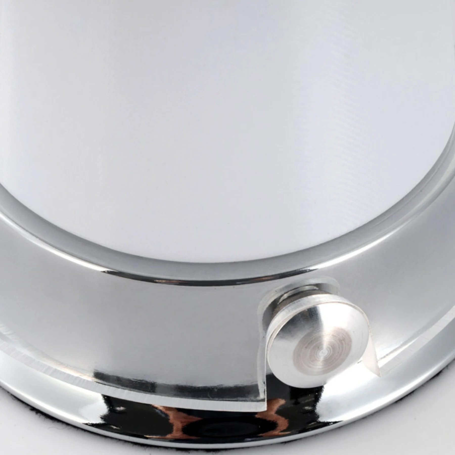 Polished base and button detail