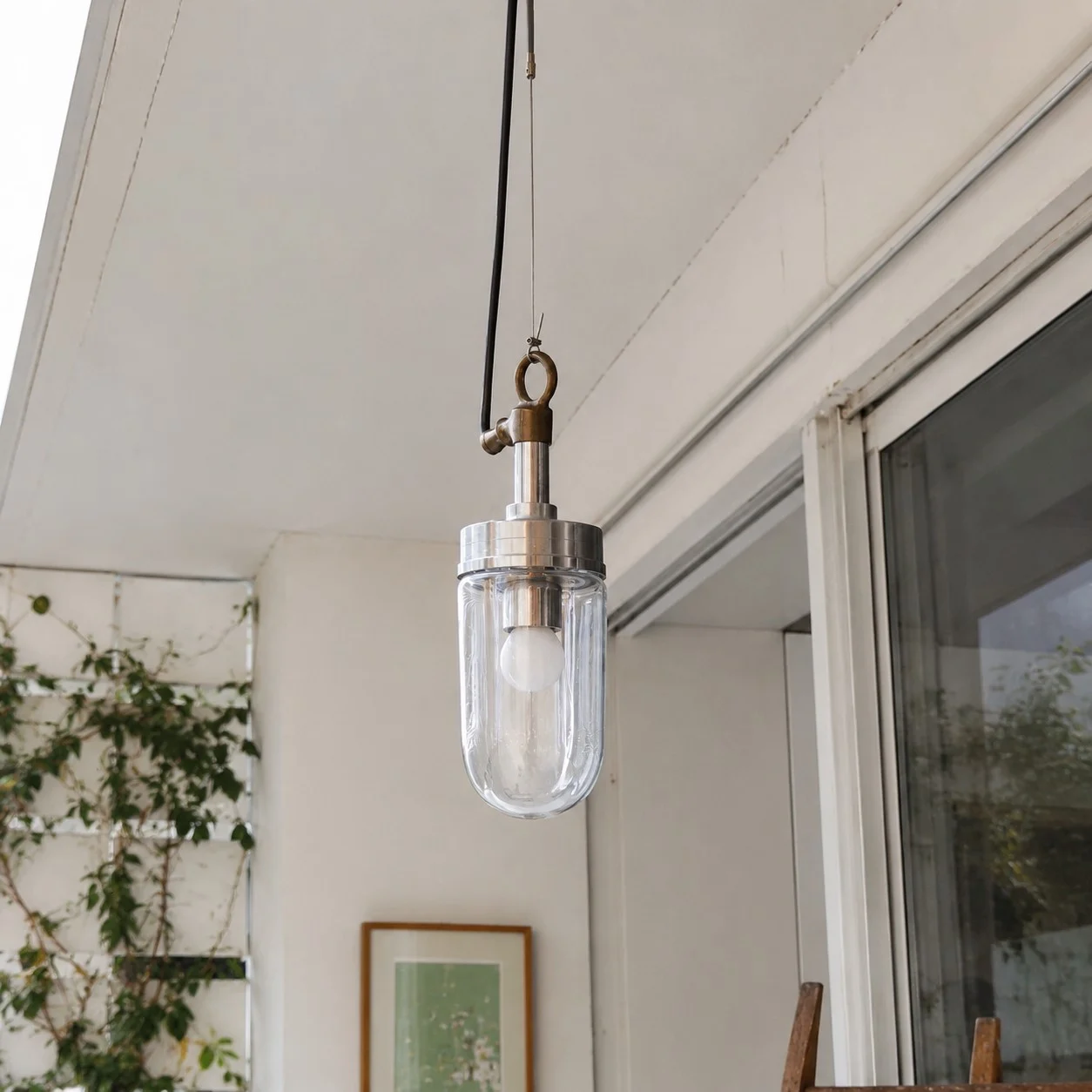 Modern clear glass pendant lamp image 5