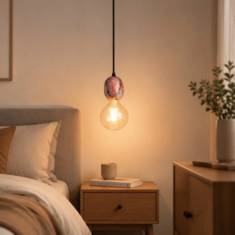 Bedroom styling scene