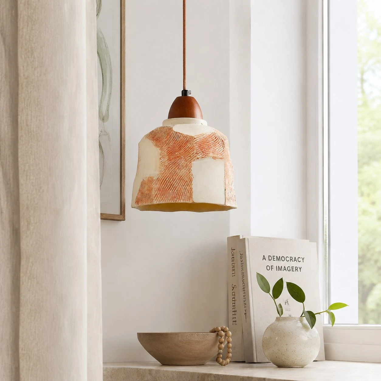 Window-side corner installation scene