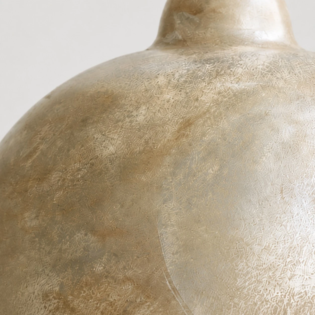 close up of hand finished distressed metal texture
