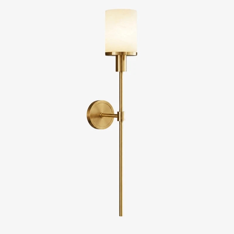 Natural brass wall sconce SKU