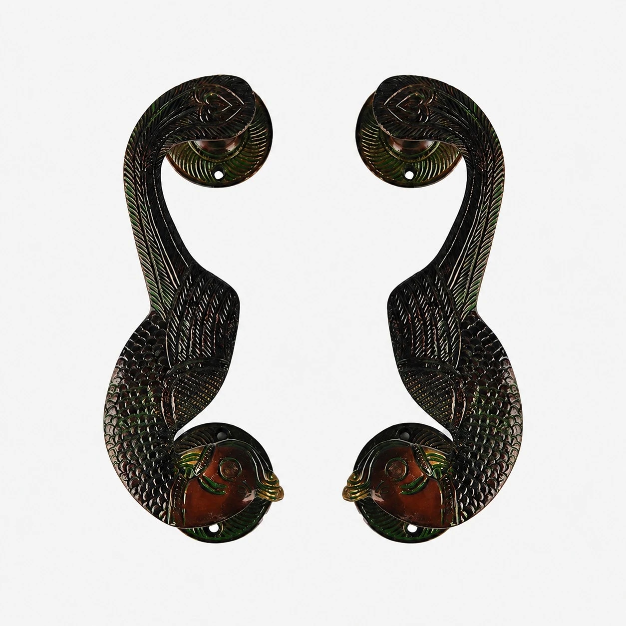 Handcrafted Brass Animal Door Handles 26