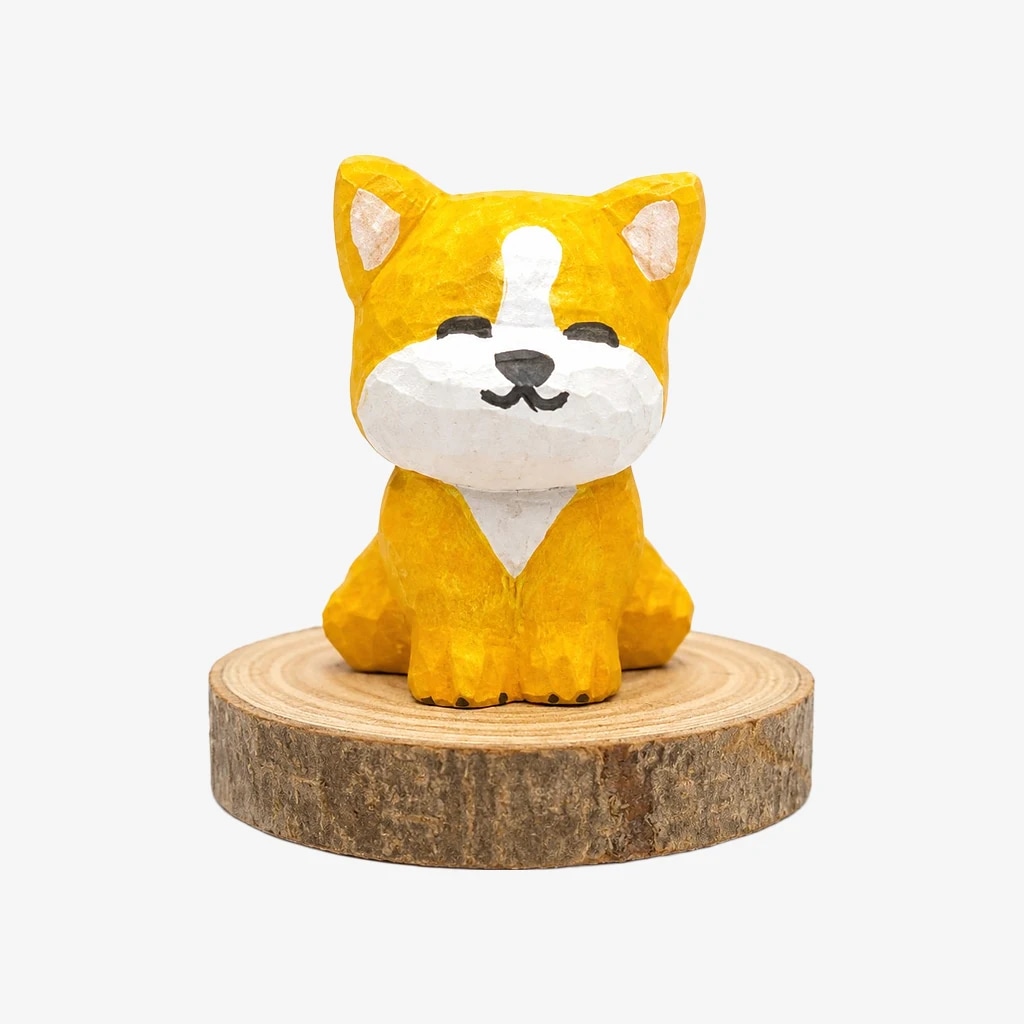 Hand-Carved Wooden Chinese Zodiac Animal Figurines