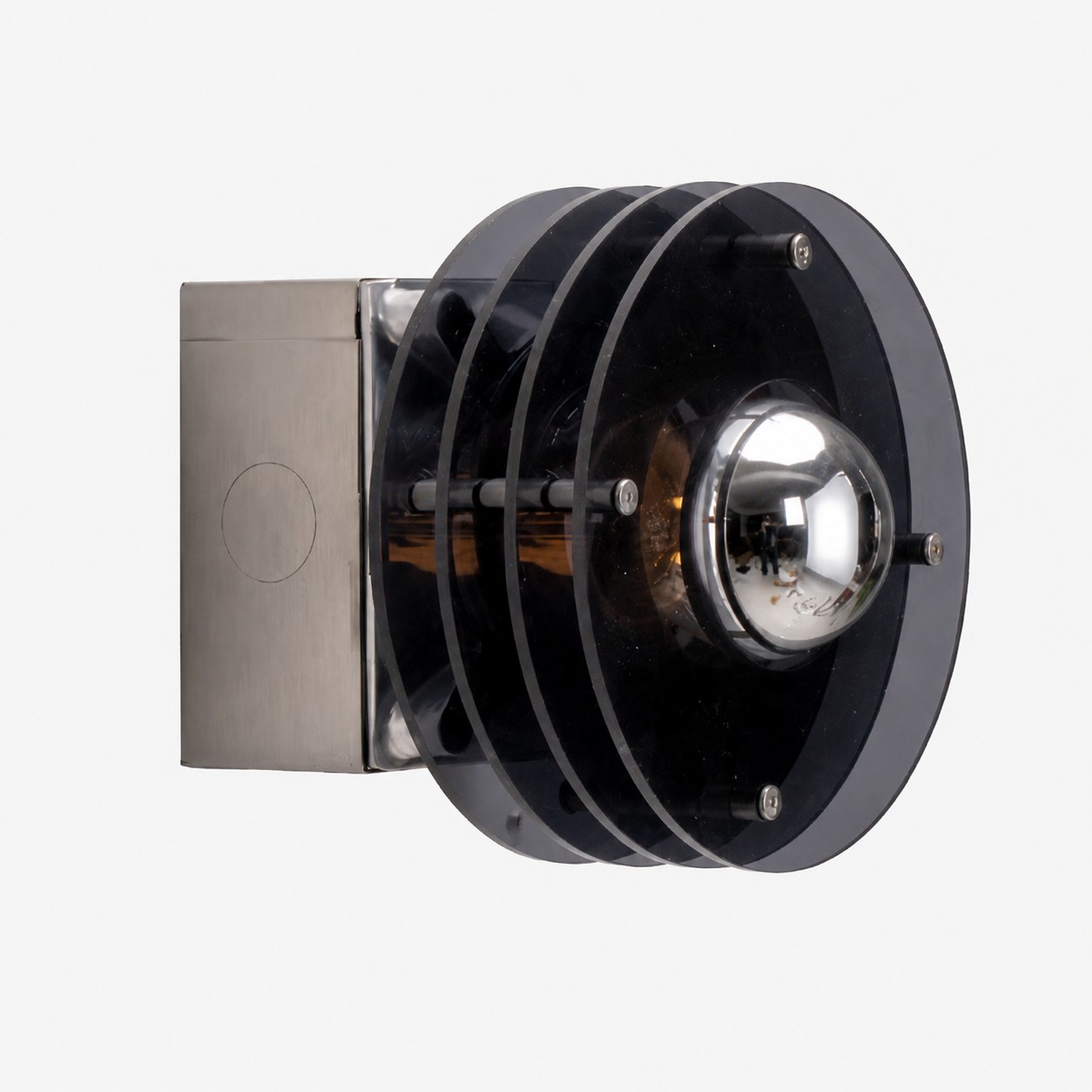Bauhaus acrylic wall lamp lifestyle and detail image