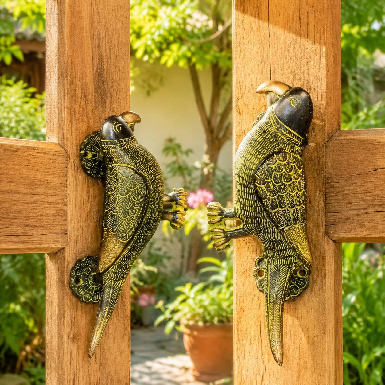 Handcrafted Brass Animal Door Handles 2