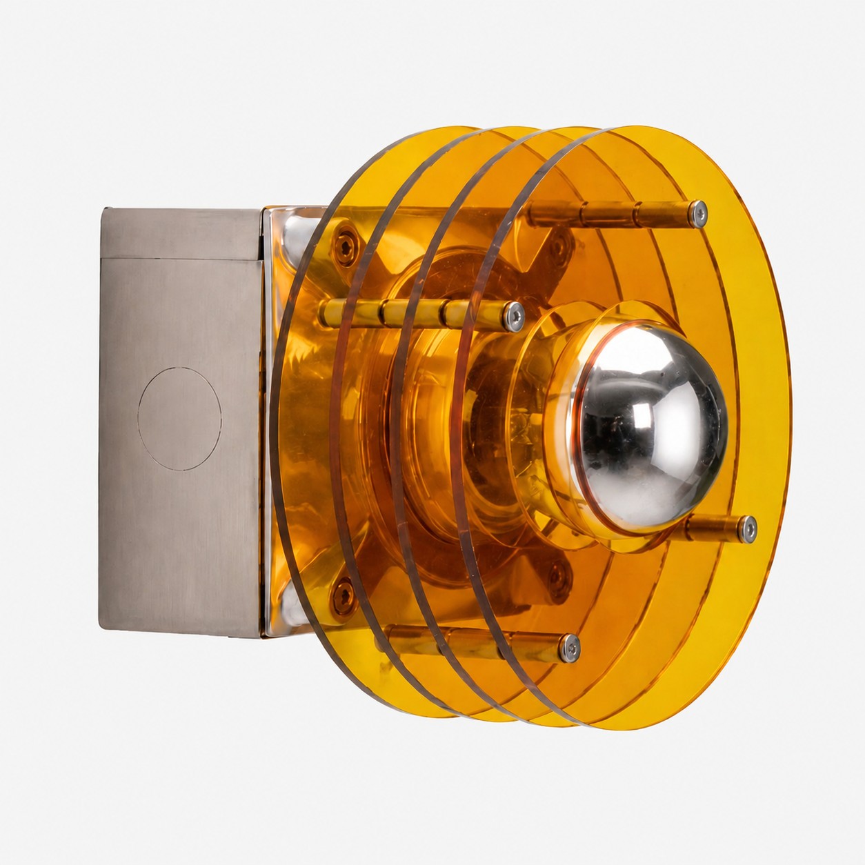 Bauhaus acrylic wall lamp lifestyle and detail image