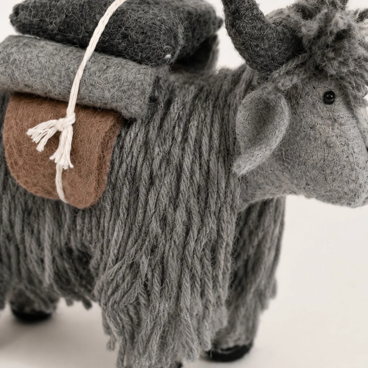 Handmade Nepal Wool Felt Yak Ornament