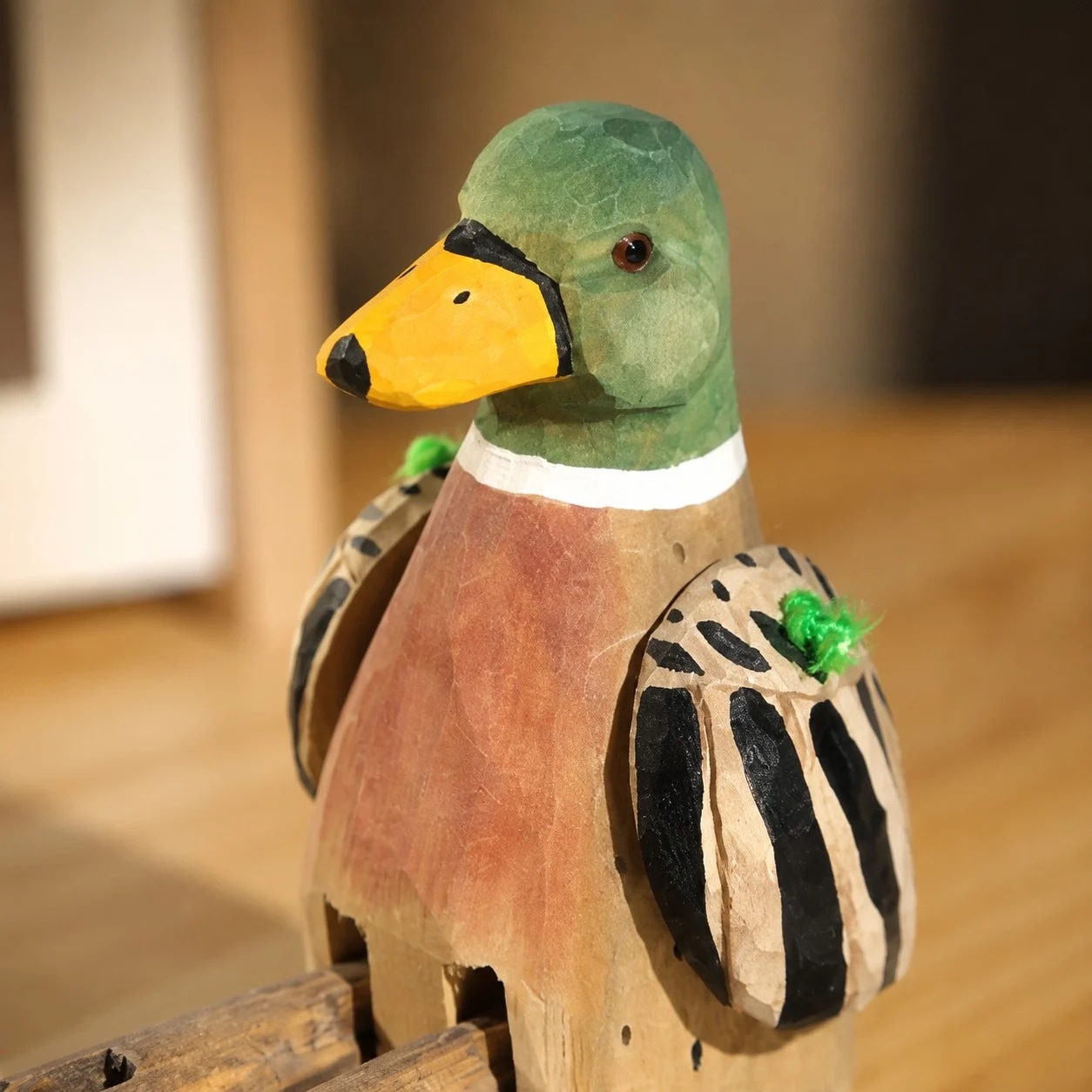 Close view of painted animal face