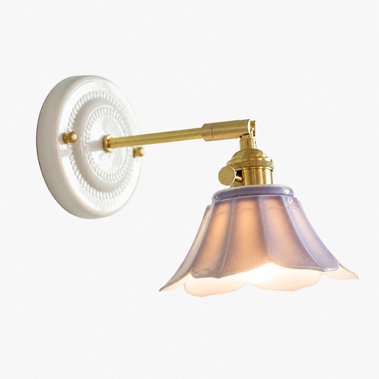 Misty Purple Ceramics Style B ceramic wall lamp
