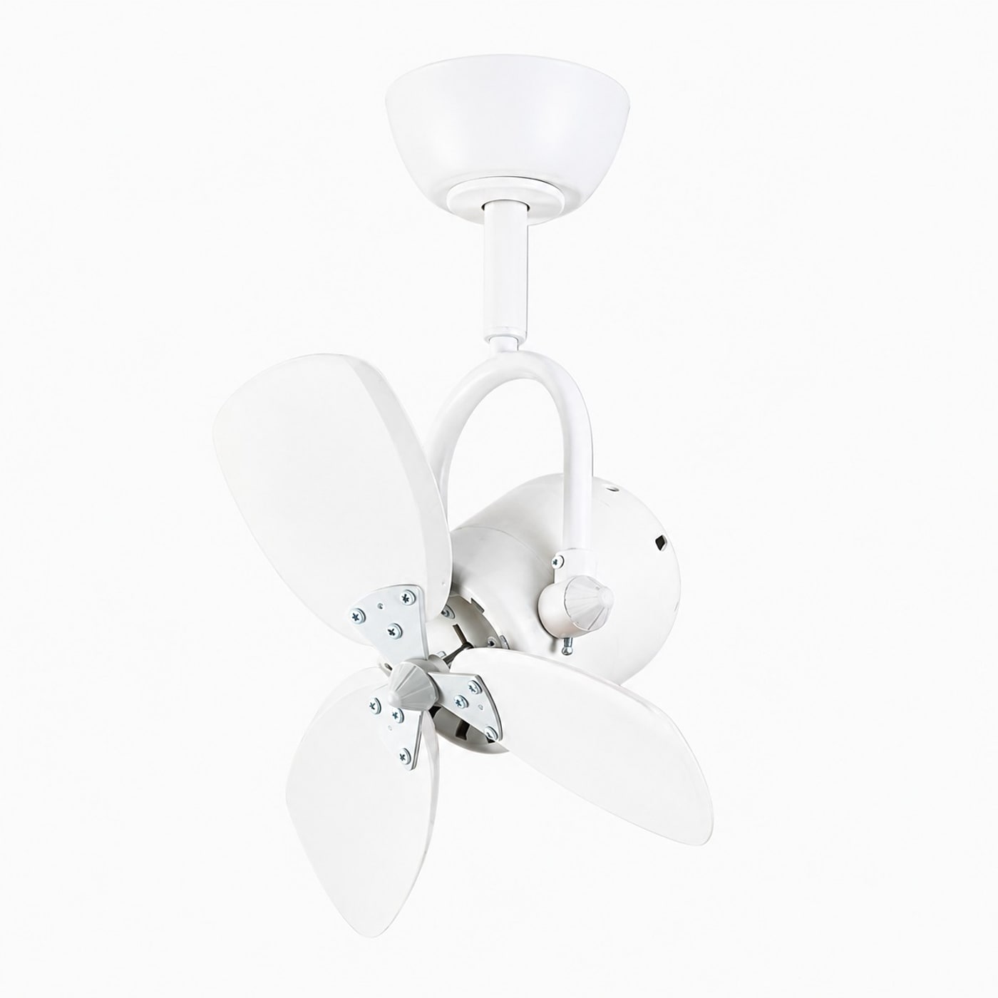 Fixed compact fan in white