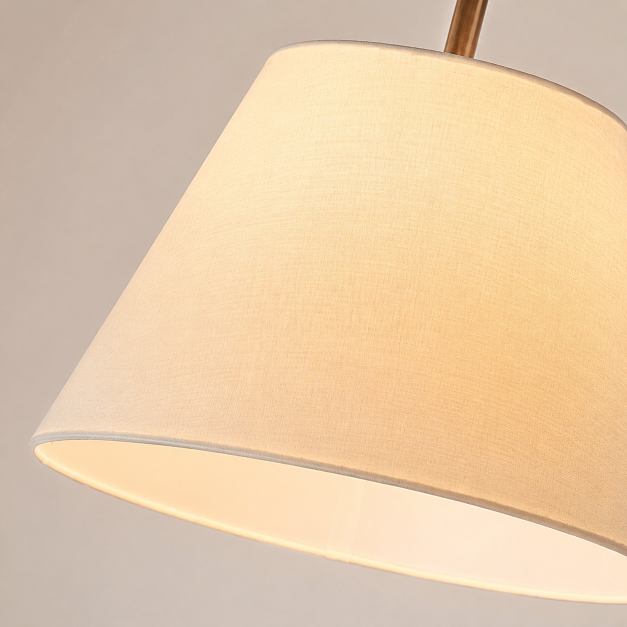 Swing arm table lamp close-up detail