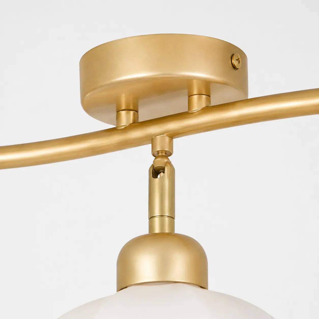 Gold canopy and curved arm detail