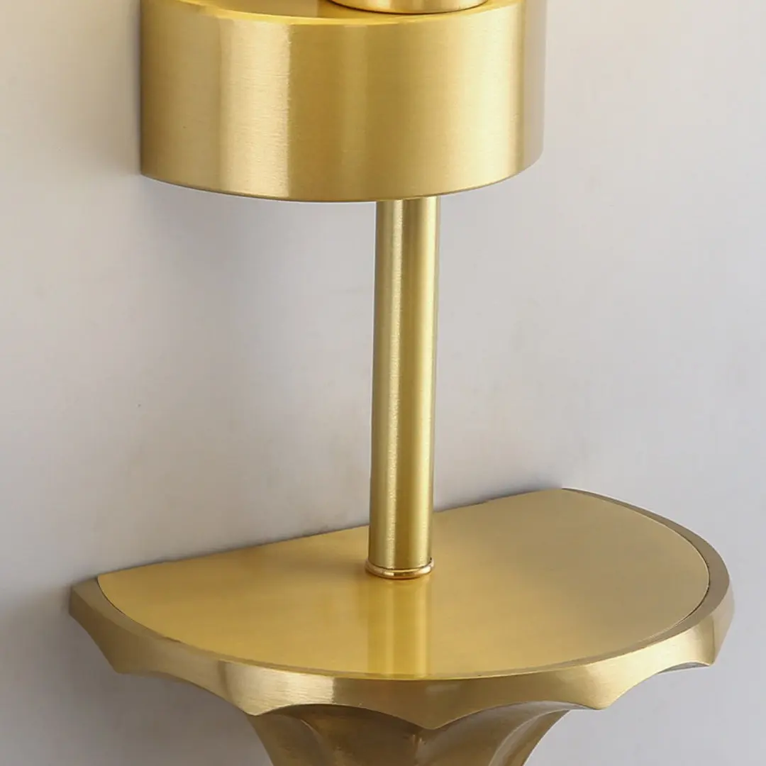 Brass metal stem and connector detail