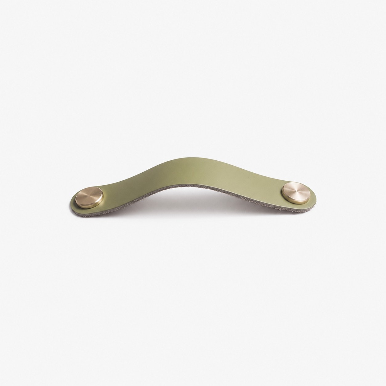 Cowhide leather and brass cabinet pull handle color and size option
