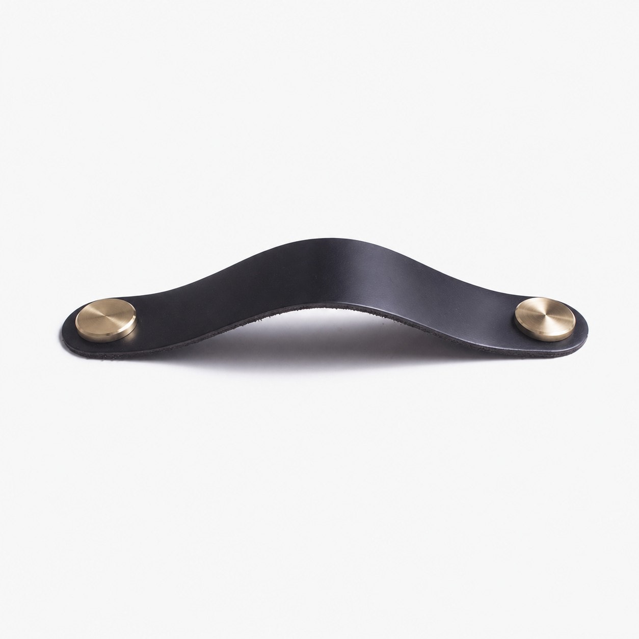 Cowhide leather and brass cabinet pull handle color and size option