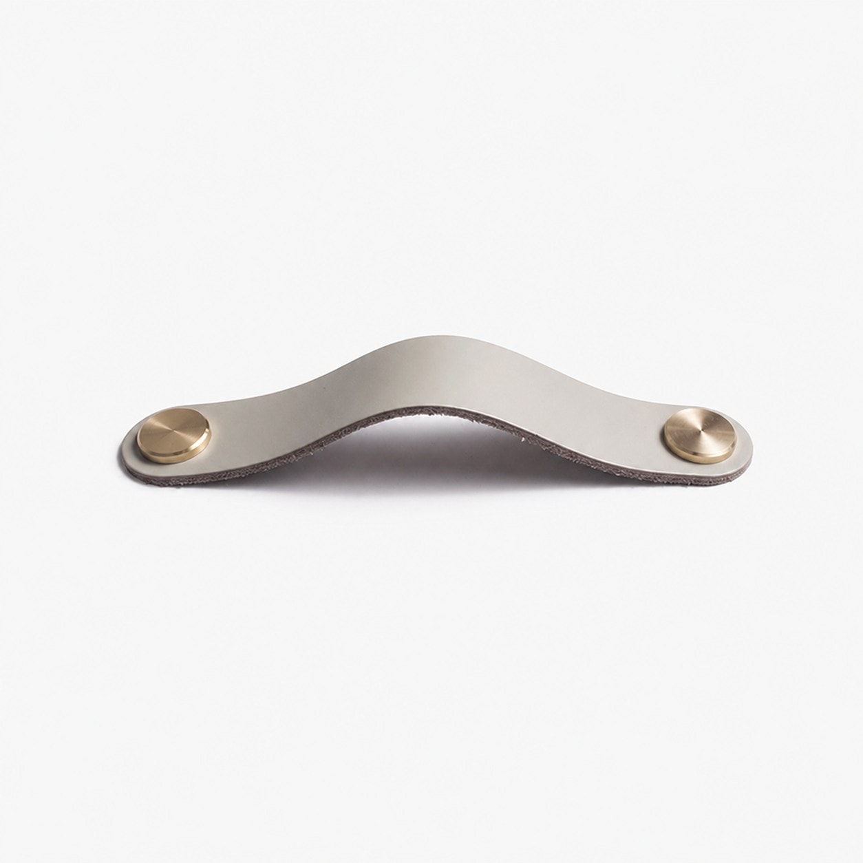 Cowhide leather and brass cabinet pull handle color and size option