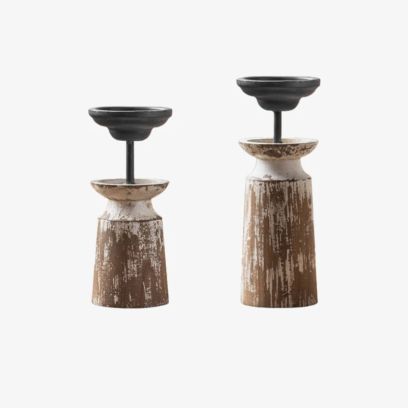 Short and tall candle holder set