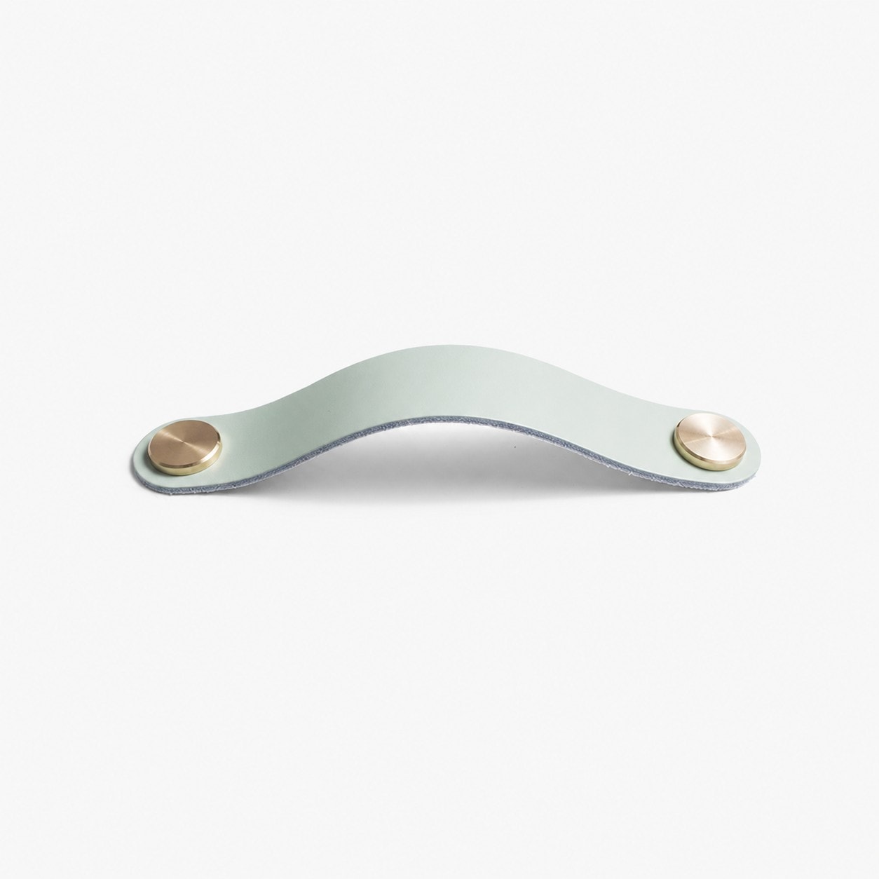 Cowhide leather and brass cabinet pull handle color and size option
