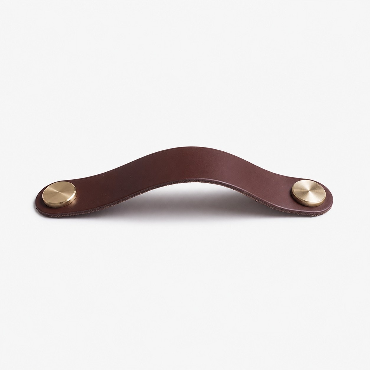 Cowhide leather and brass cabinet pull handle color and size option