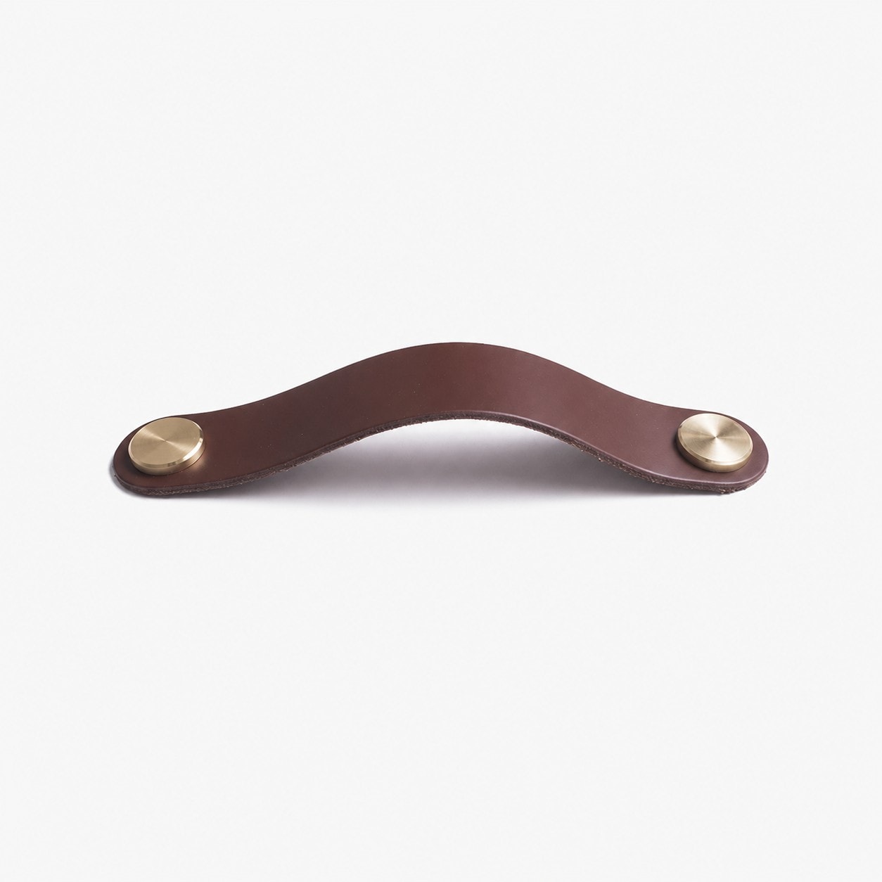 Cowhide leather and brass cabinet pull handle color and size option