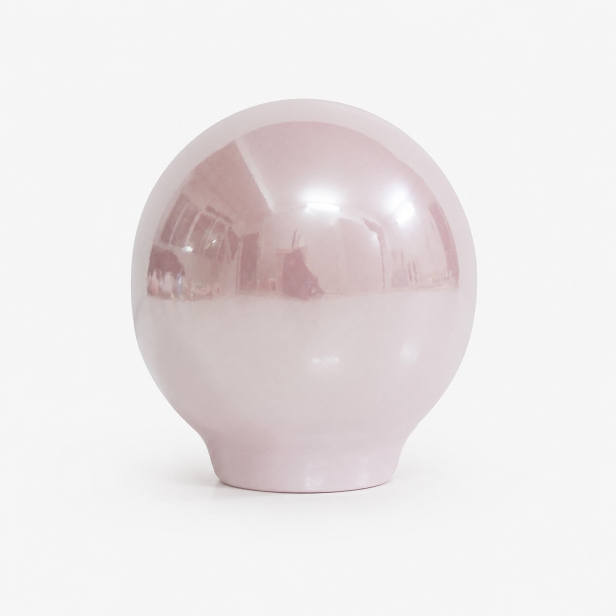 Blush pink ceramic cabinet knob
