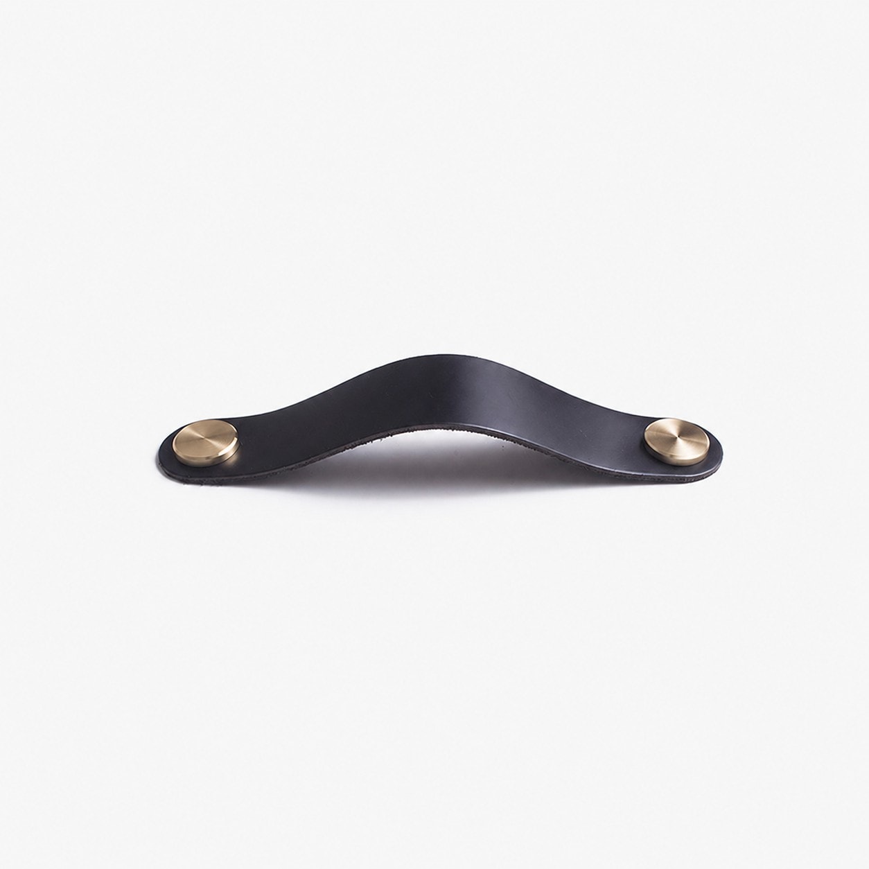 Cowhide leather and brass cabinet pull handle color and size option