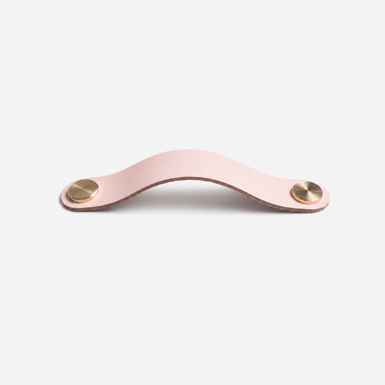 Cowhide leather and brass cabinet pull handle color and size option