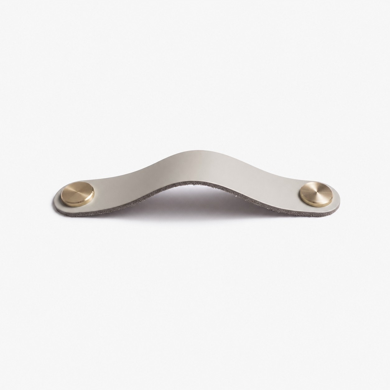 Cowhide leather and brass cabinet pull handle color and size option
