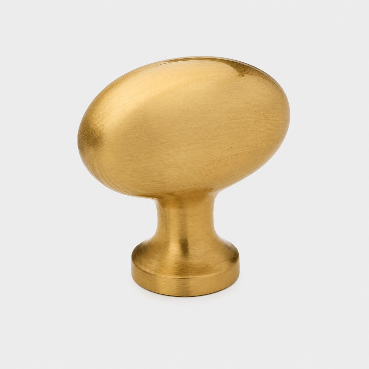 Small natural brass pigeon egg cabinet knob