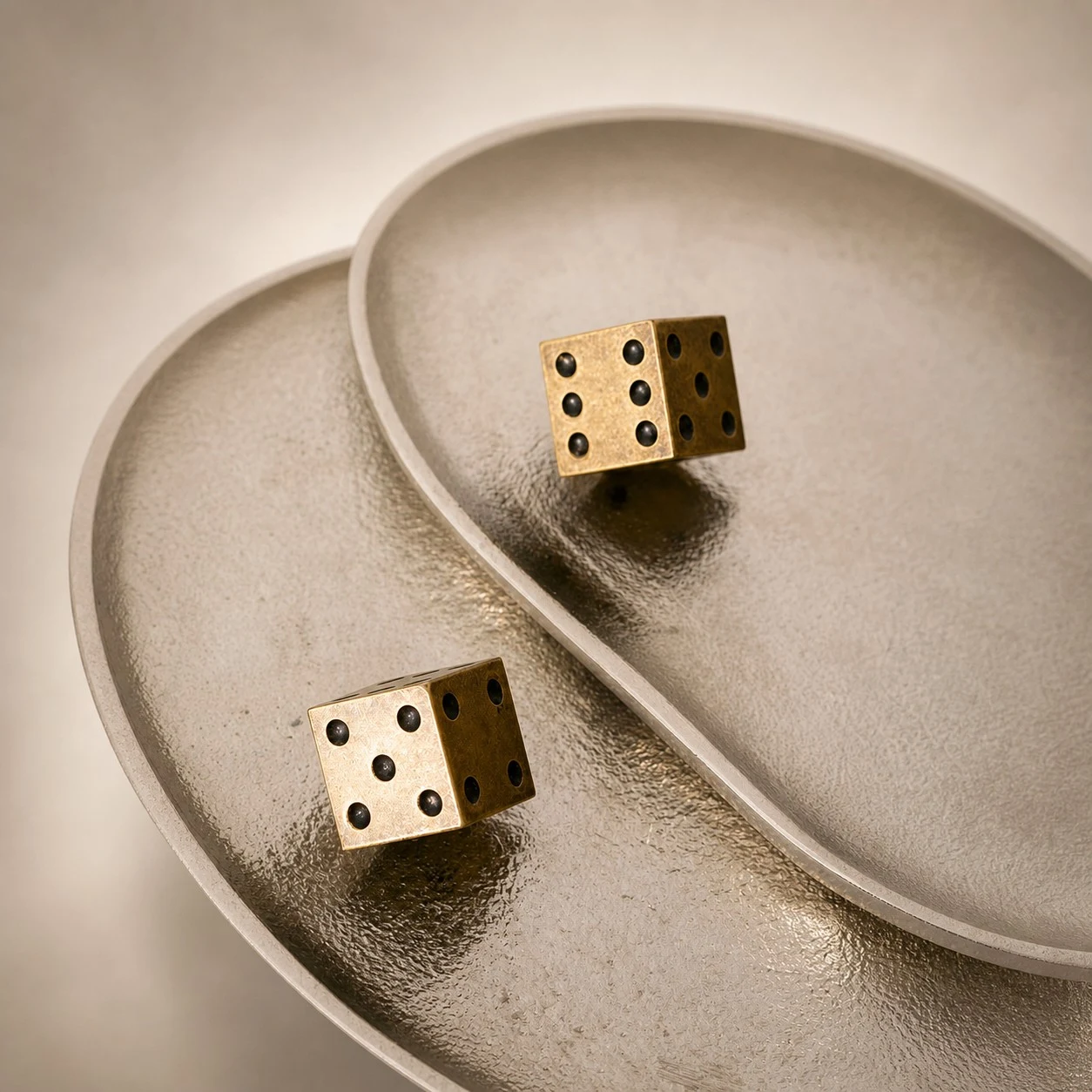 dice knob styling metal