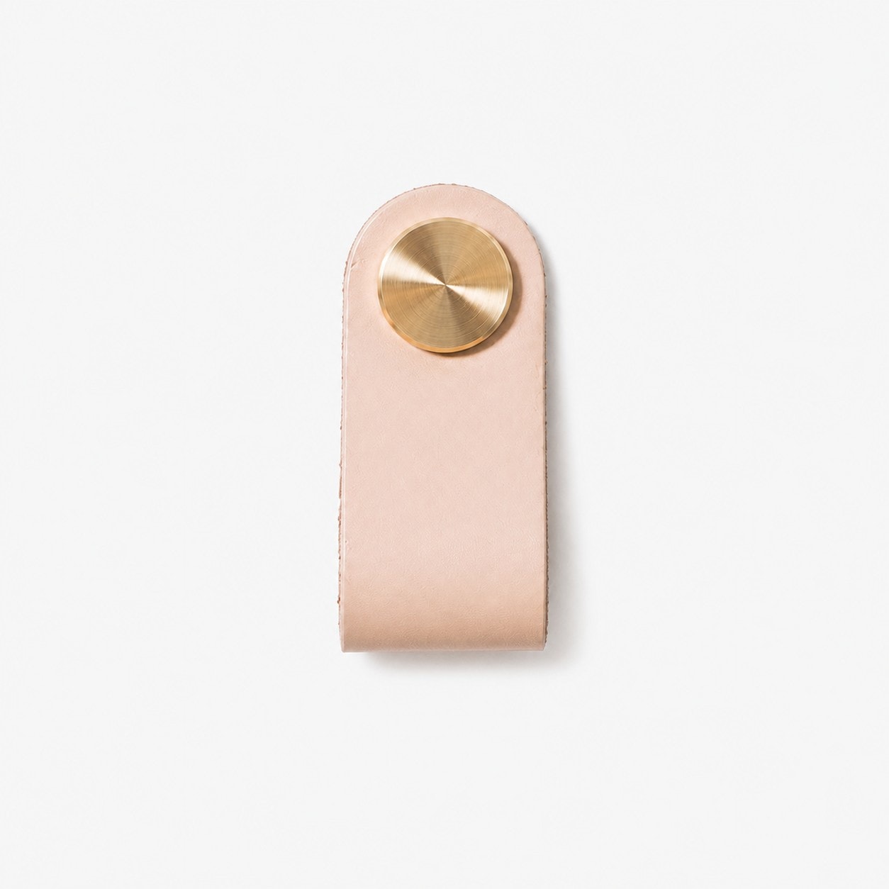 Cowhide leather and brass cabinet pull handle color and size option