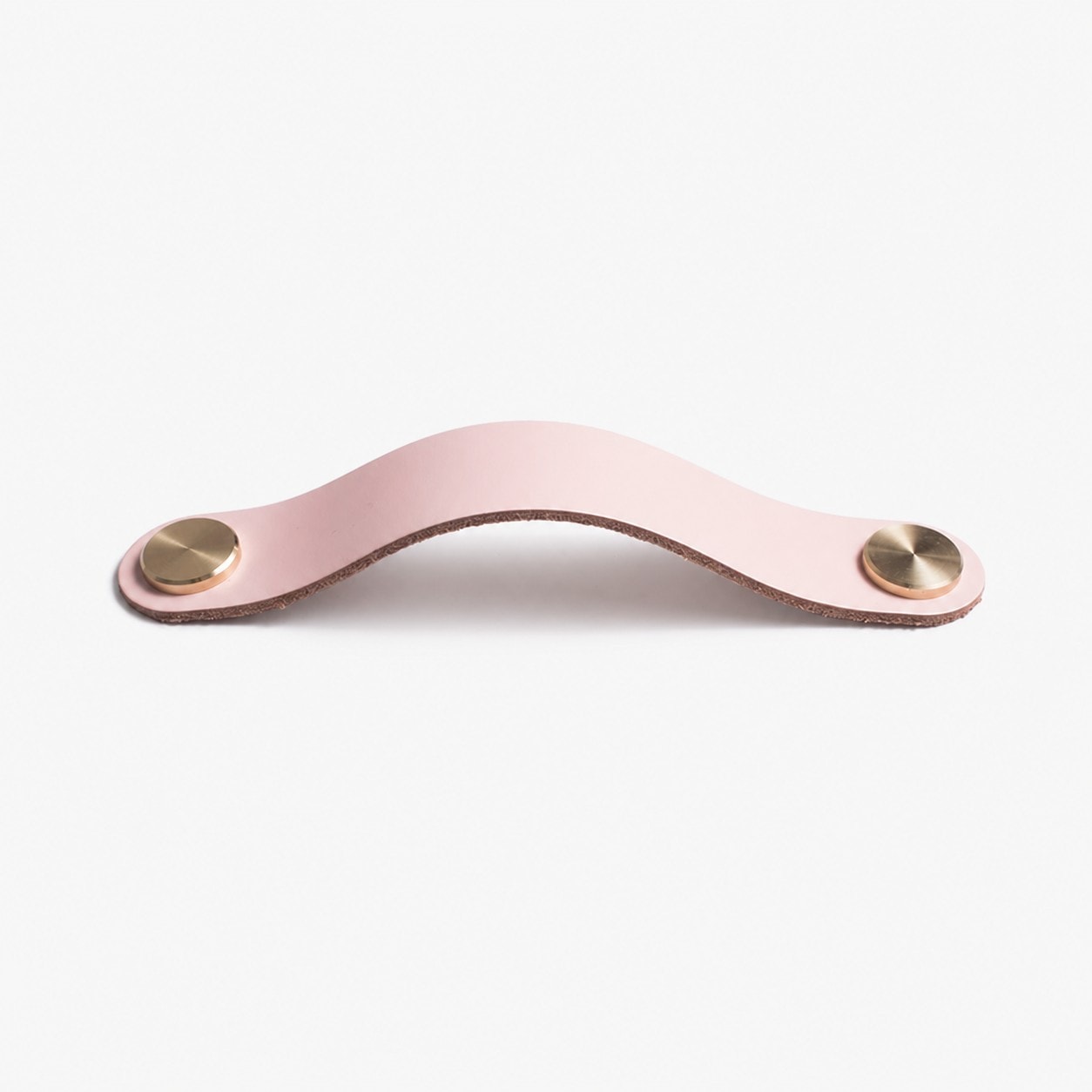 Cowhide leather and brass cabinet pull handle color and size option