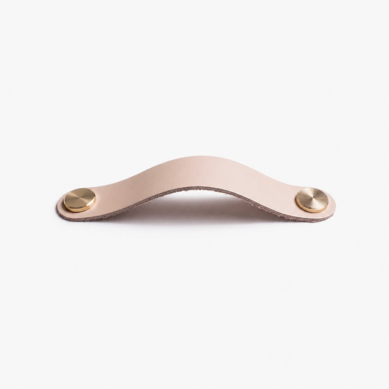 Cowhide leather and brass cabinet pull handle color and size option