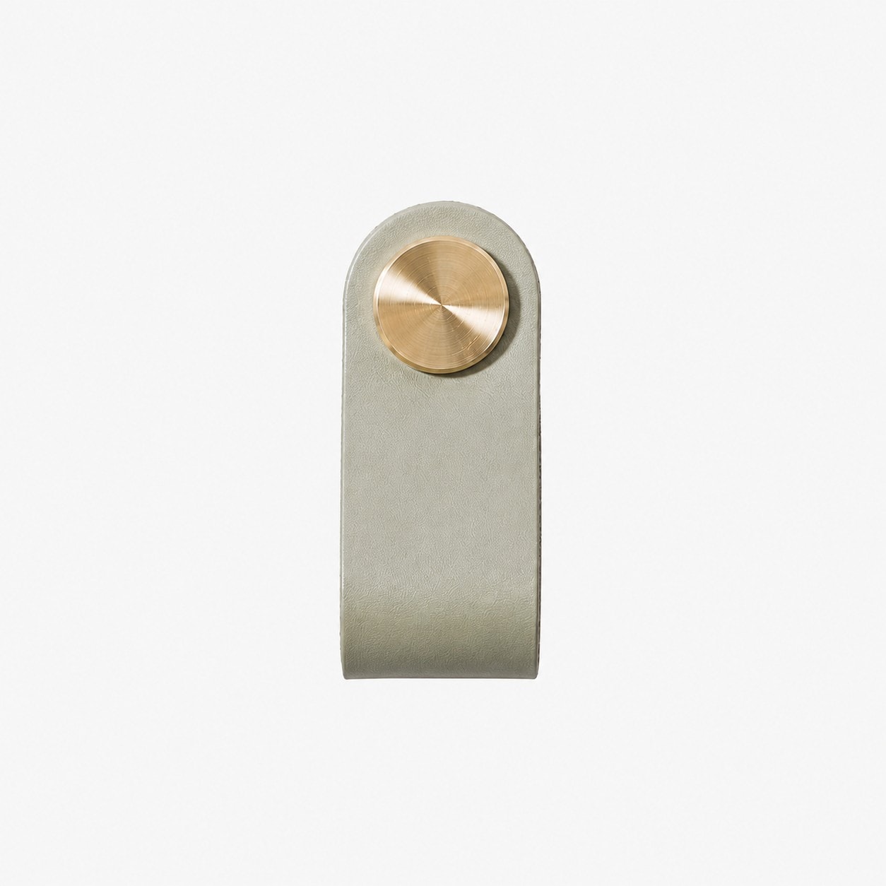 Cowhide leather and brass cabinet pull handle color and size option