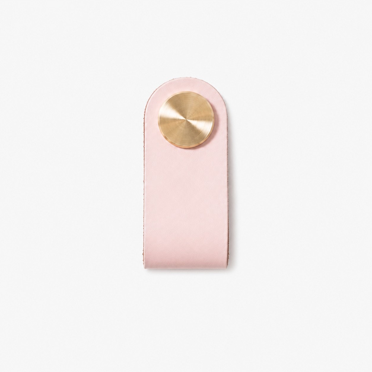 Cowhide leather and brass cabinet pull handle color and size option