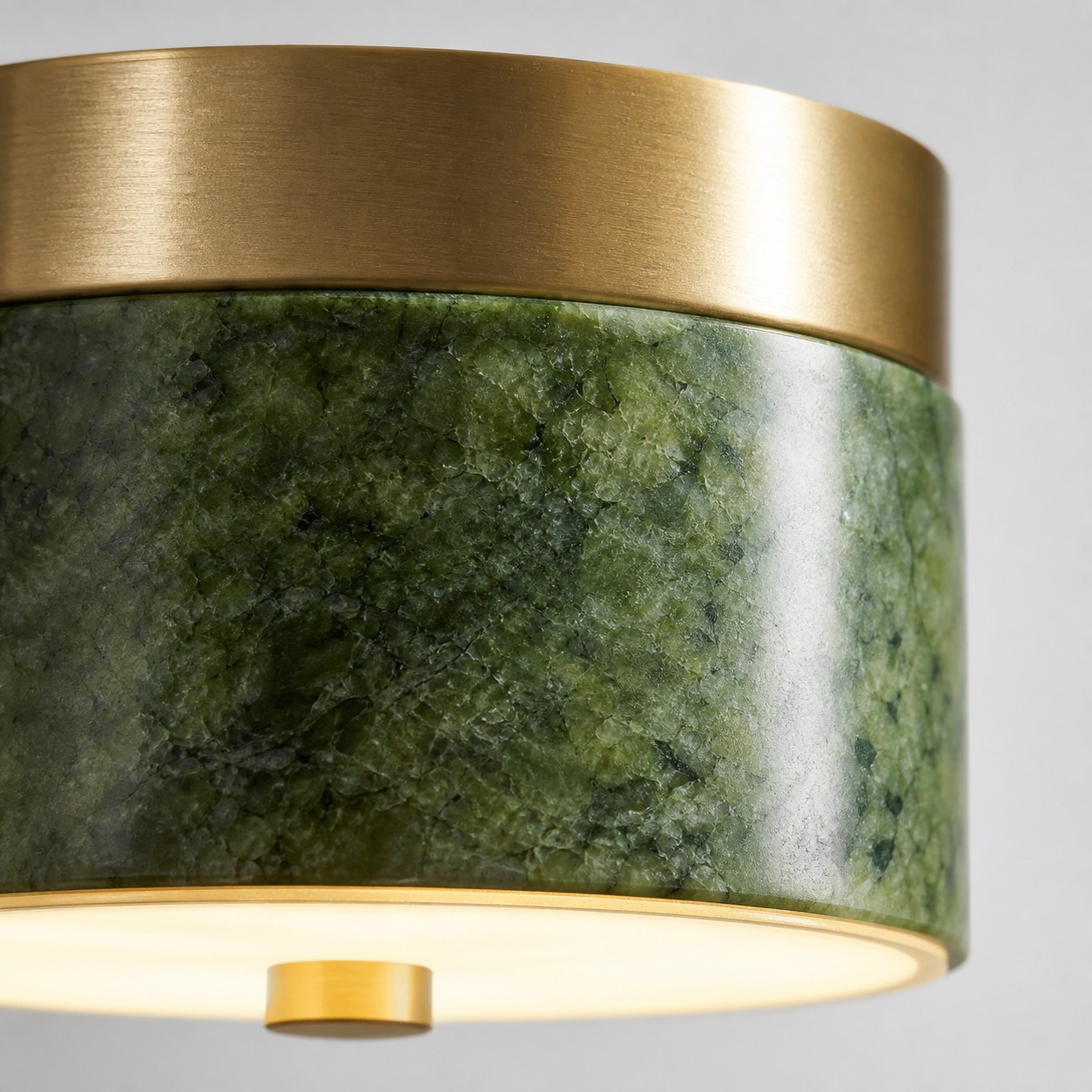 Green jade stone texture and diffuser detail