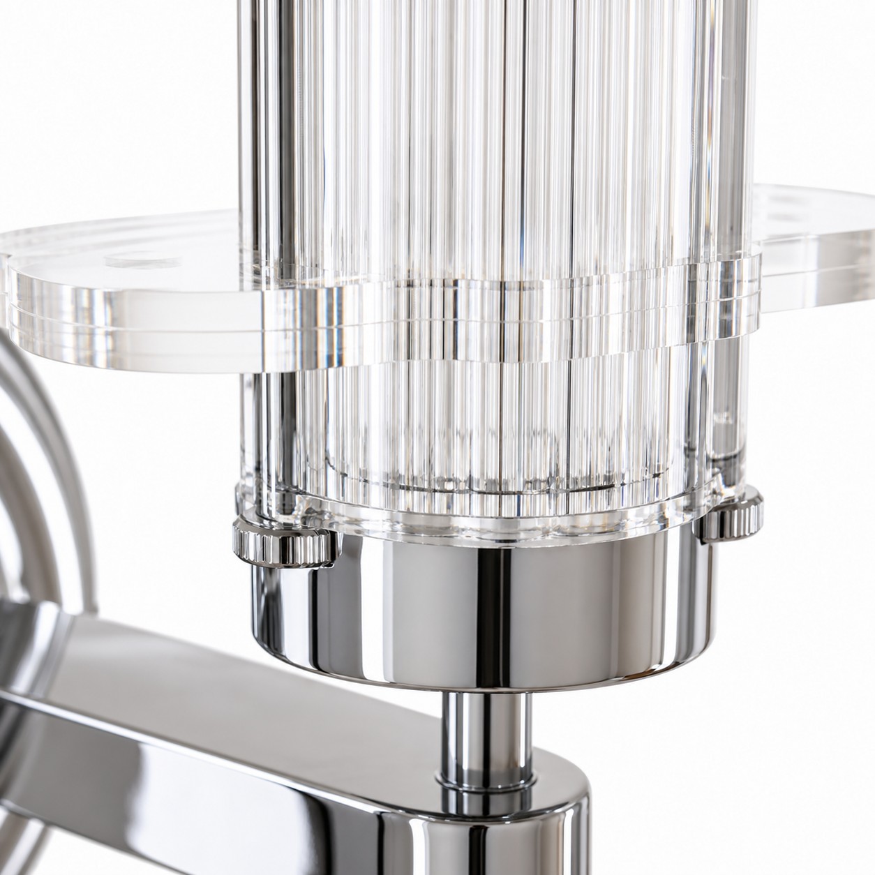 Bauhaus Ribbed Acrylic LED Wall Sconce