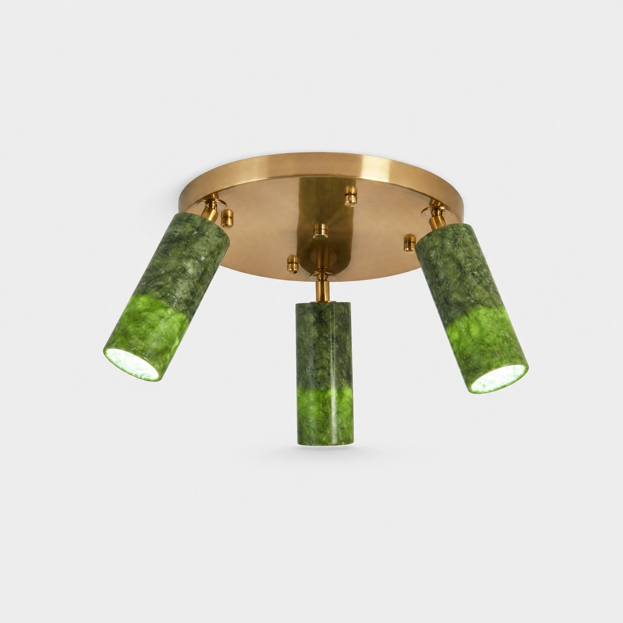 W-3433 natural jade flush mount ceiling light image 5