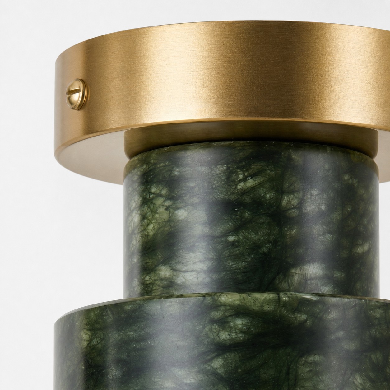 Vintage Green Jade Flush Mount Ceiling Light