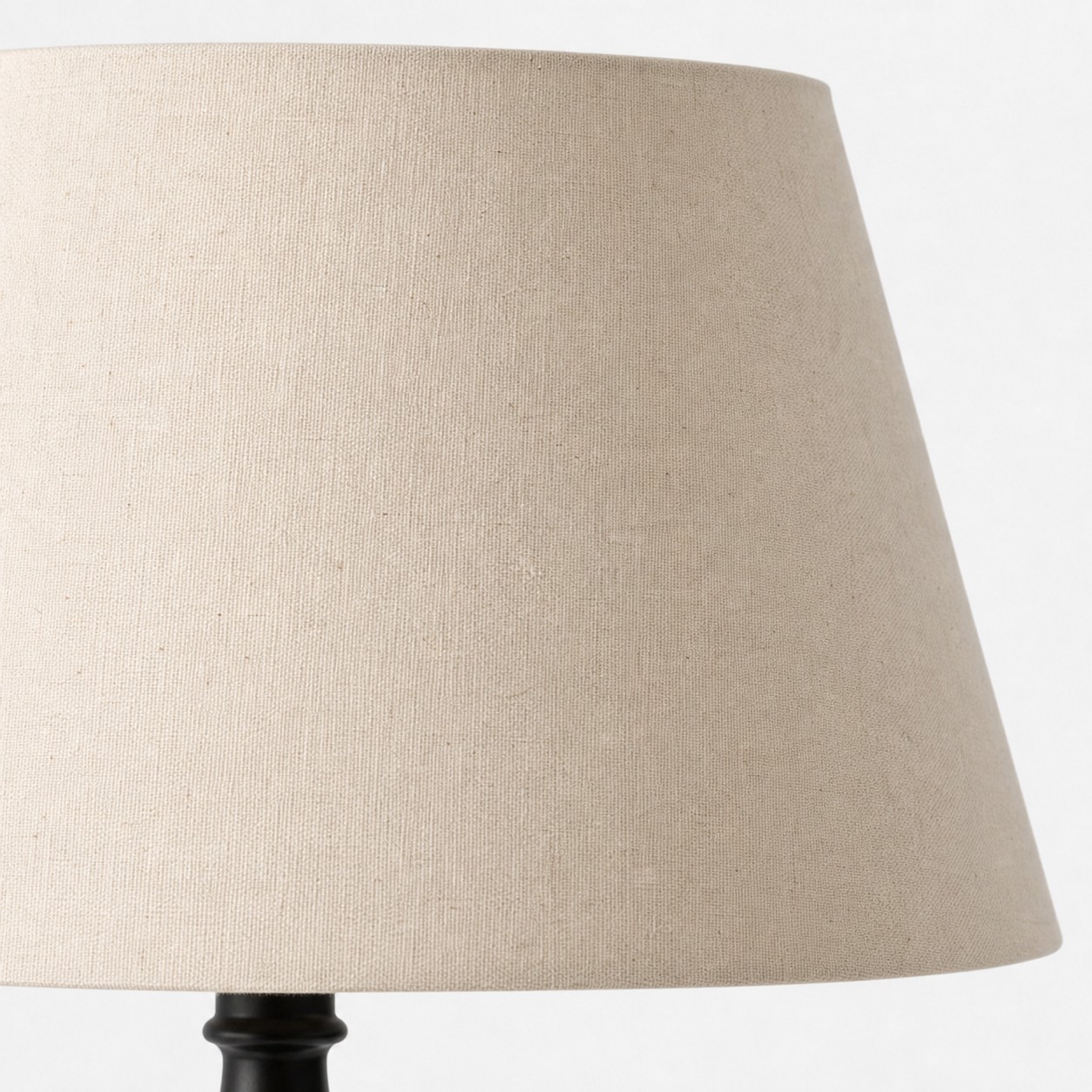 Turned-Wood Floor Lamp with Fabric Shade