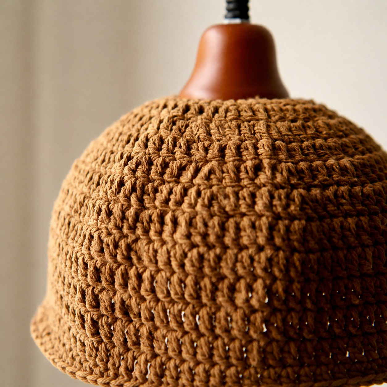Natural woven shade texture detail