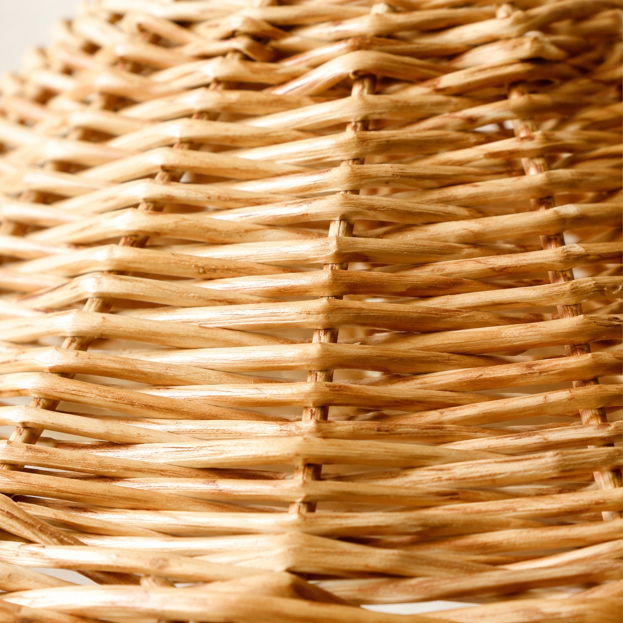 Close-up of handwoven rattan texture