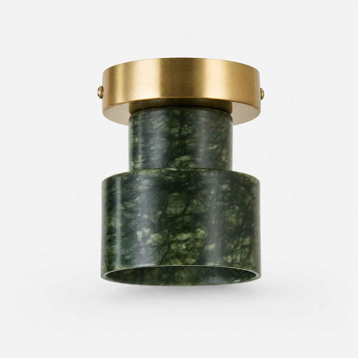 Vintage Green Jade Flush Mount Ceiling Light