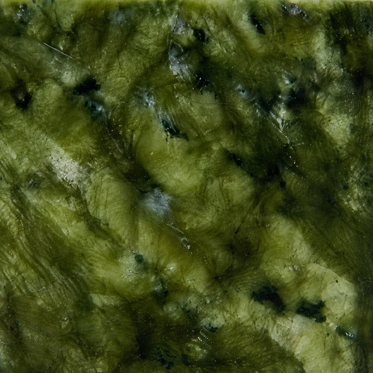 close view of green jade stone texture